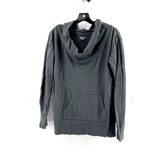 Aerie Women's Super Soft Cowl Neck Gray Long Sleeve Sweatshirt Sweat Shirt Small - Picture 1 of 10